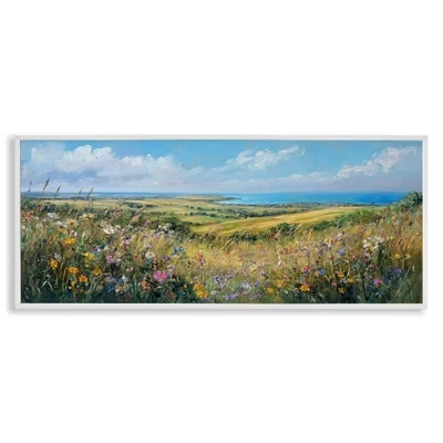 Вдали, в долине, пейзаж в рамке Giclee Art