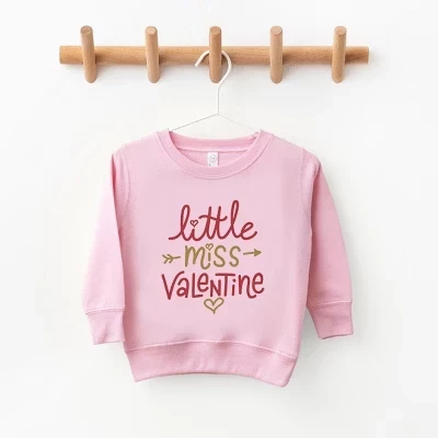 Молодежная ультрамягкая толстовка с рисунком Little Miss Valentine, розовая