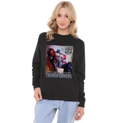 Женская толстовка Generations с комиксом Optimus Prime Cover Crew черного цвета