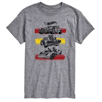 Мужская футболка Hot Wheels Hot Rods Stack, меланжевая