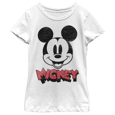 Футболка для девочек Disney Mickey Mouse, белая