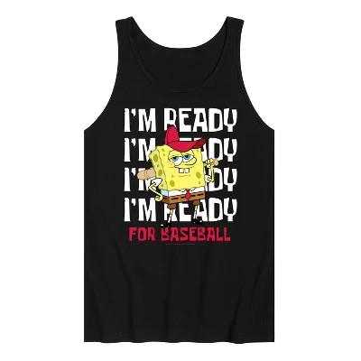 Мужская майка Ready For Baseball с графическим рисунком, черная