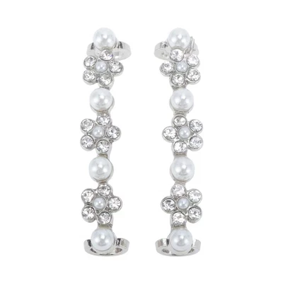 Украшения на шнурки Unique Bargains, 1 пара, серебристые