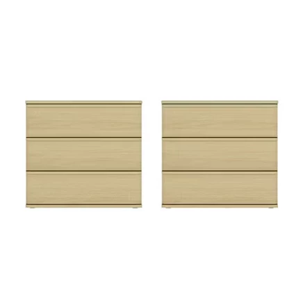 Тумбы Manhattan Comfort Molly, 3 ящика, дуб, 2 шт