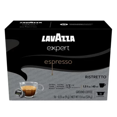 Эспрессо Ристретто в капсулах Expert Extra Dark Roast, смесь арабики и робусты, совместимый с классическими кофемашинами (36 капсул), без упаковки