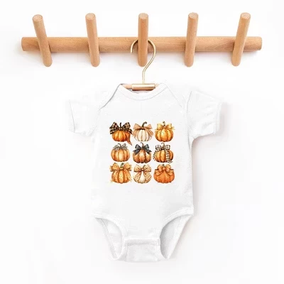 Детское боди Coquette Fall Pumpkin Chart белого цвета