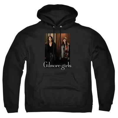 Мужское худи Gilmore Girls Лорелай и Рори, черное