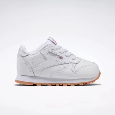 Детские кроссовки Reebok Classic Leather, белые