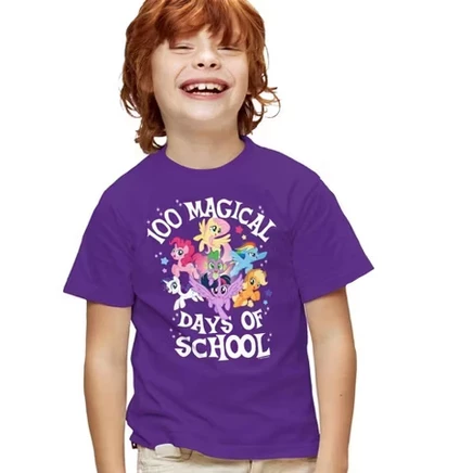 Детская футболка My Little Pony, 100 дней, фиолетовая