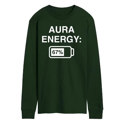 Мужской лонгслив Instant Message «Aura Energy 67», зеленый