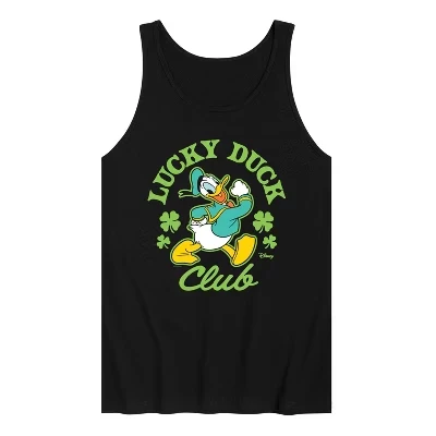Мужская майка с графическим принтом Lucky Duck Club, черная