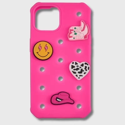 Чехол A Little Obsessed Charm It для iPhone 13–15, розовый