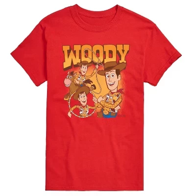Мужская футболка с коротким рукавом Woody Bootleg с графическим рисунком, красная