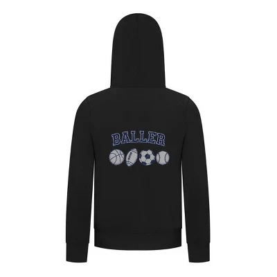 Толстовка с капюшоном на молнии для мальчиков из спортивной коллекции – Ballers Multi-Sport Graphic Sweatshirt black