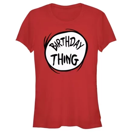 Женская футболка Dr. Seuss Birthday Thing, красная