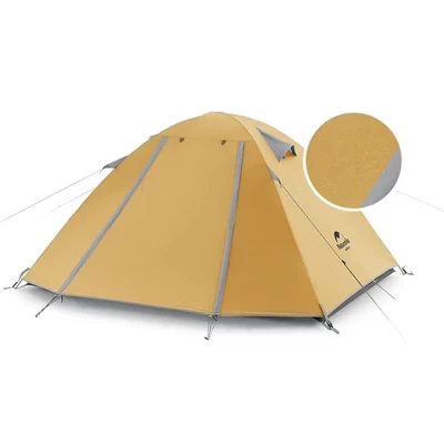 Кемпинговая палатка серии P для 2 человек на 4 сезона, Сверхлегкие палатки, туристические палатки, семейные палатки с защитой от ультрафиолета для улицы оранжевого цвета