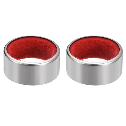 Винные кольца Unique Bargains, 2 шт., серебряно-красные