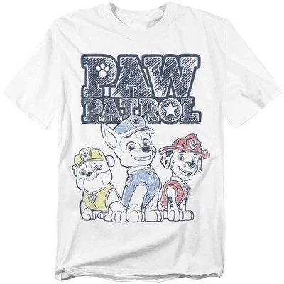 Мужская футболка Paw Patrol Sketch Pups, белая