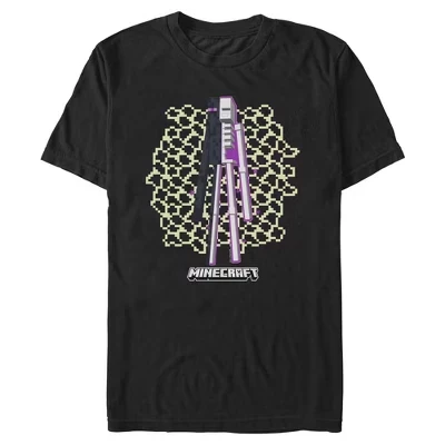 Мужская футболка Enderman Full Skeleton Shot черного цвета