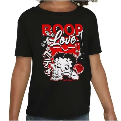 Детская футболка Brisco Brands Betty Boop Love, серая