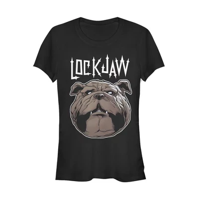 Женская футболка Marvel Inhumans Lockjaw, черная