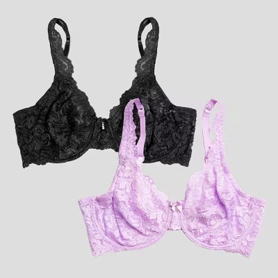 Женский бюстгальтер Smart Sexy Lace, 2 шт., фиолетовый