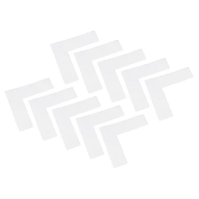 Наклейки L-образные Unique Bargains 20 шт, белые