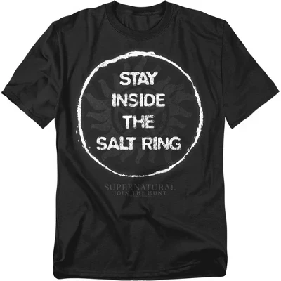 Мужская футболка Stay Inside The Salt Ring черного цвета