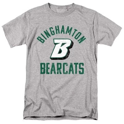 Мужская футболка с официальным логотипом Bearcats от университета Бингемтона athletic heather