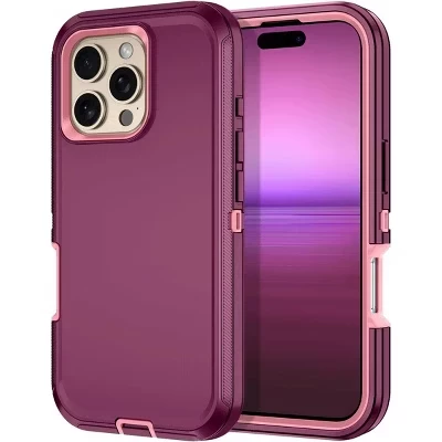 Чехол для iPhone 16 Pro Max ENTRONIX защитный, фиолетовый