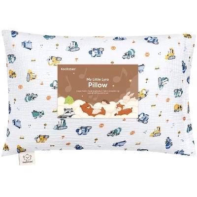 Подушка детская KeaBabies Lyra Muslin 33×46 см, принт машин