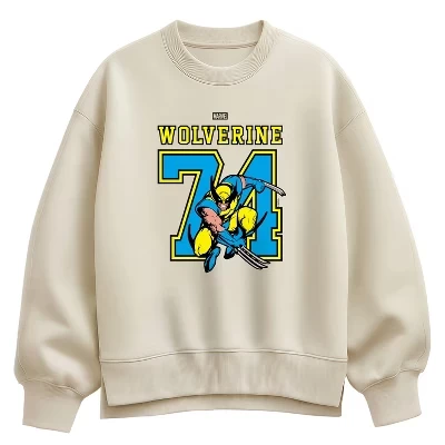 Женская трикотажная толстовка Wolverine Jersey Oversize из флиса кремового цвета
