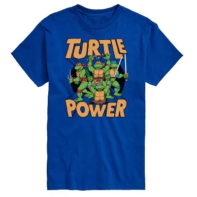 Мужская футболка Turtle Power с коротким рукавом и графическим рисунком
