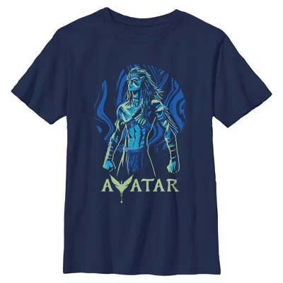 Футболка для мальчиков Avatar Джейк Салли, синяя
