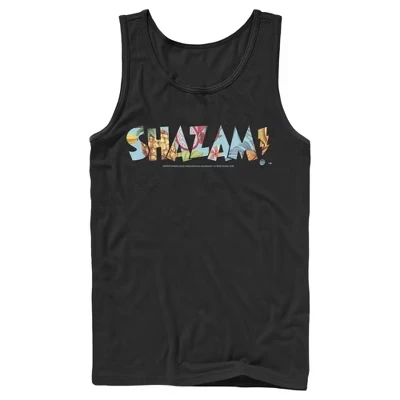 Мужская майка Justice League Shazam, черная