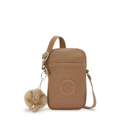 Сумка для телефона Kipling Tally через плечо, бежевая