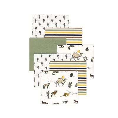 Детские фланелевые одеяла Hudson Baby 7pk desert wildlife