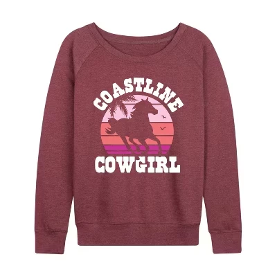 Женский лонгслив Instant Message Cowgirl, бордовый