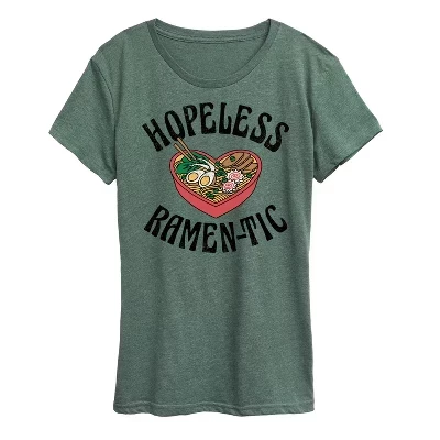 Женская футболка Hopeless Ramentic с коротким рукавом и рисунком heather juniper