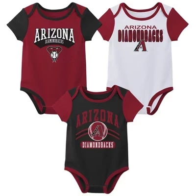 Боди для новорожденных мальчиков Arizona Diamondbacks' 3pk Белое