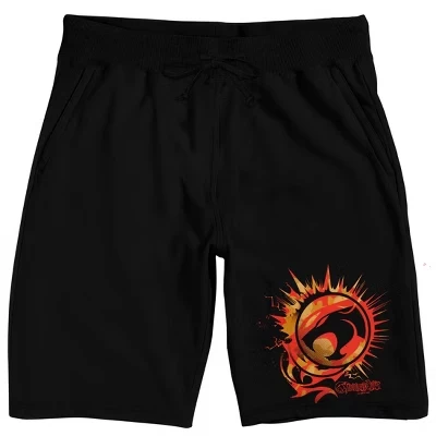 Мужские пижамные шорты ThunderCats Logo, черные
