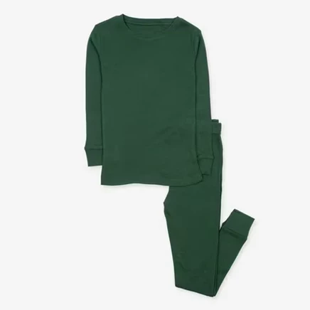 Детская пижама Leveret Boho из хлопка, зеленая