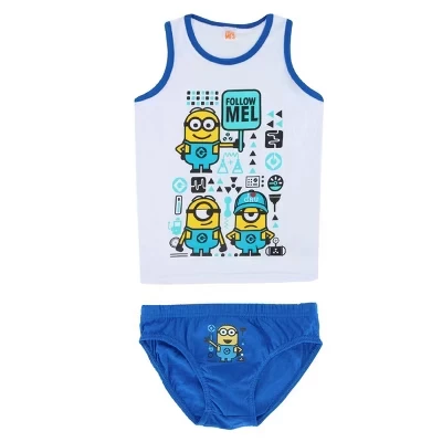 Мальчиковый комплект Textiel Trade майка и трусы Minions, белый