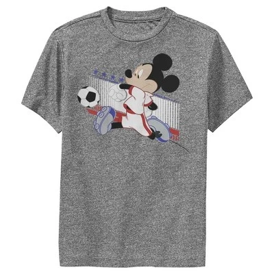 Футболка для мальчиков Mickey Mouse & Friends Soccer France, серый меланж