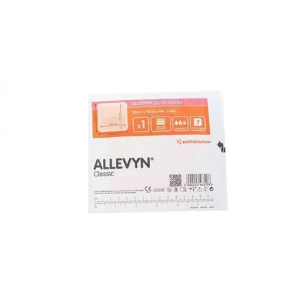 Повязка Smith & Nephew Allevyn Gentle Border, 10×10 см