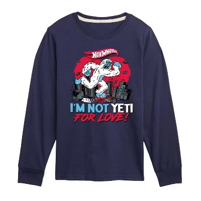 Футболка с длинным рукавом и рисунком I'm Not Yeti For Love
