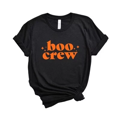 Женская футболка с коротким рукавом Boo Crew Stars с графическим рисунком черного цвета