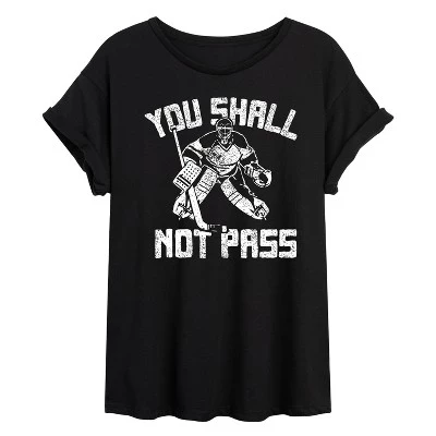 Женская футболка Instant Message You Shall Not Pass, черная