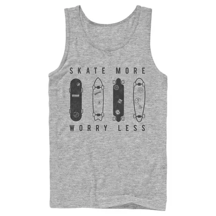 Мужская майка Lost Gods Skate More Worry Less, меланж