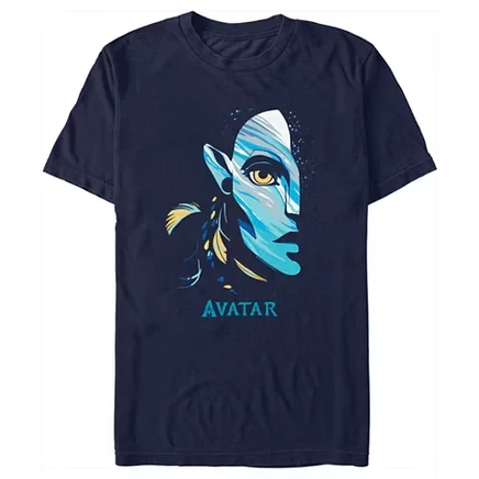 Мужская футболка Avatar Neytiri, темно-синяя